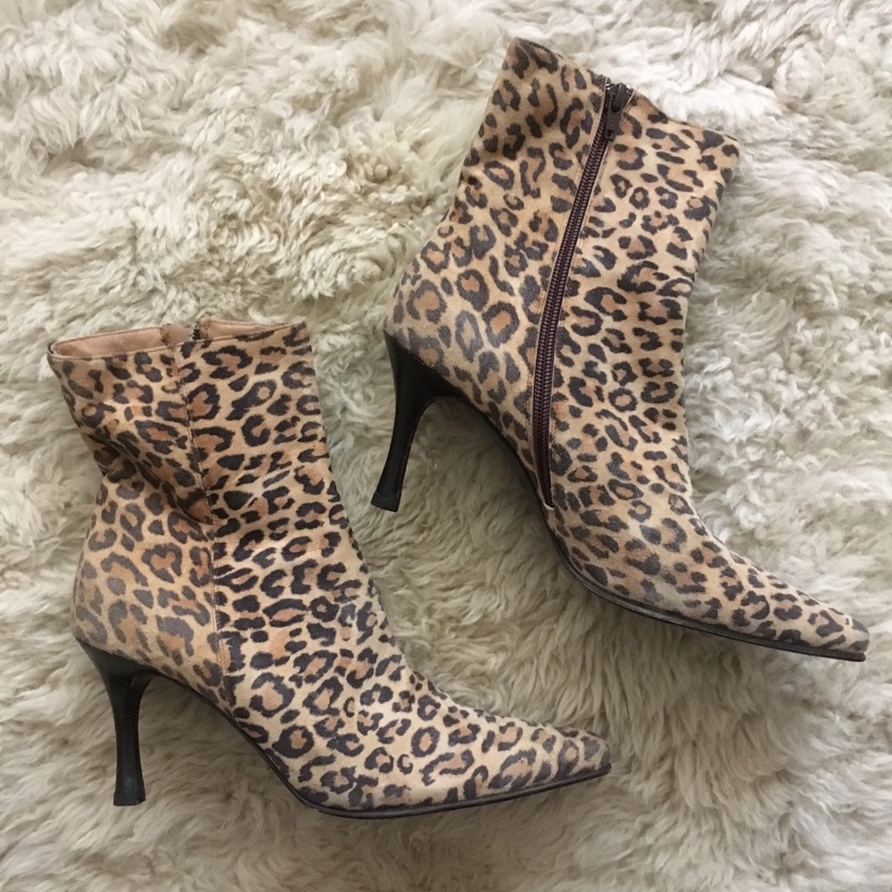 Cheetah print boots